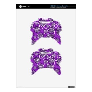 Spinning stars energetic pattern purple xbox 360 controller decal