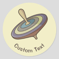 Spinning Top Classic Round Sticker