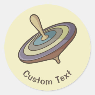 Spinning Top Classic Round Sticker