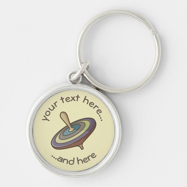 Spinning Top Keychain (Front)