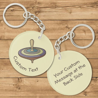 Spinning Top Keychain