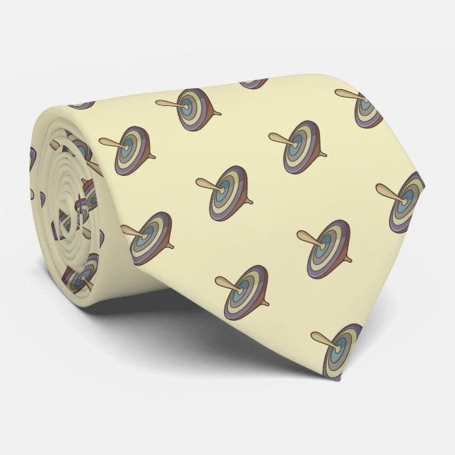 Spinning Top Neck Tie (Rolled)