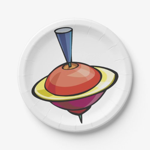 Spinning Top Paper Plates