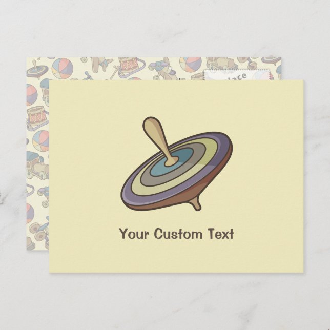 Spinning Top Postcard (Front/Back)