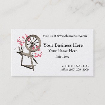 Spinning Wheel Business Card by businesstops at Zazzle