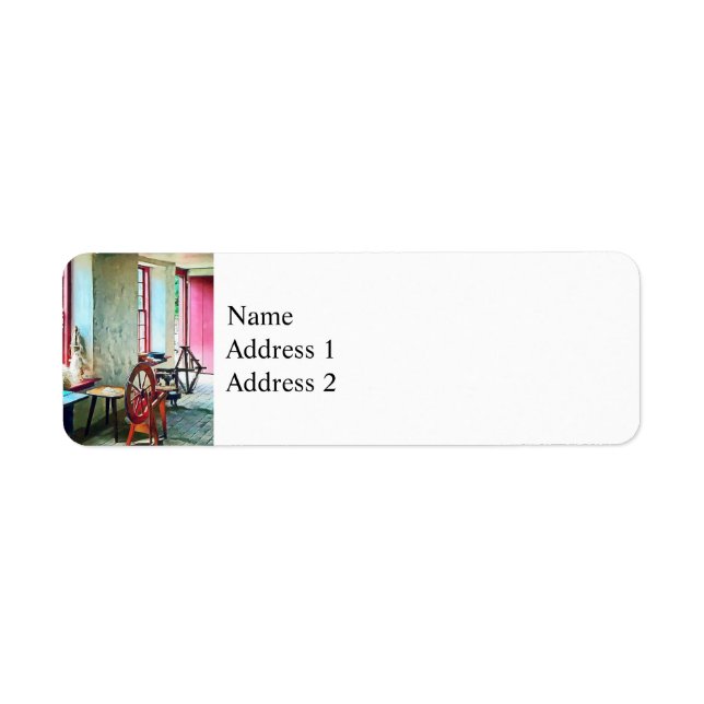 Spinning Wheel Near Window Label (Front)