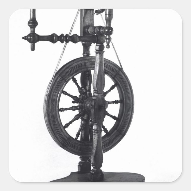 Spinning wheel square sticker (Front)