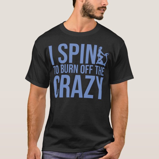 Spinning Wheel Workout Bike Fitness Exercise 2 T-Shirt (Front)