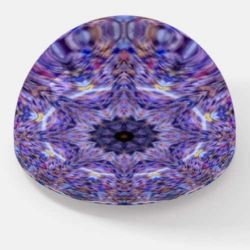 SPINNING WHIZZING Purple White UNUSUAL Paperweight