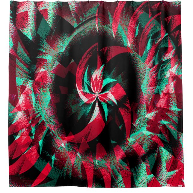 Spinning Yule wreath.... Shower Curtain (Front)