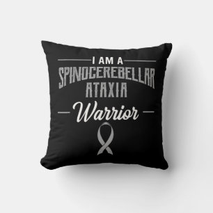 Spinocerebellar Ataxia Warrior Awareness Ribbon SC Throw Pillow
