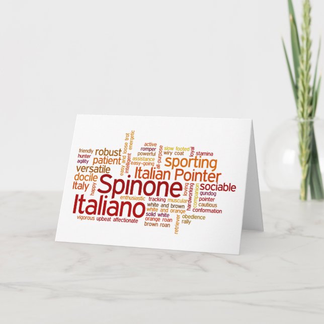 Spinone Italiano Card (Front)