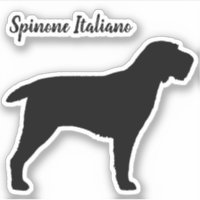 Spinone Italiano Dog Silhouette Vinyl Sticker