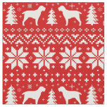 Spinone Italiano Dog Silhouettes Christmas Holiday Fabric