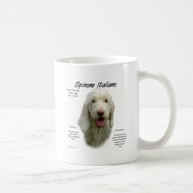 Spinone Italiano History Design Coffee Mug (Right)