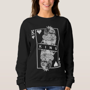 Spinone Italiano King Of Hearts Dog Pop Sweatshirt
