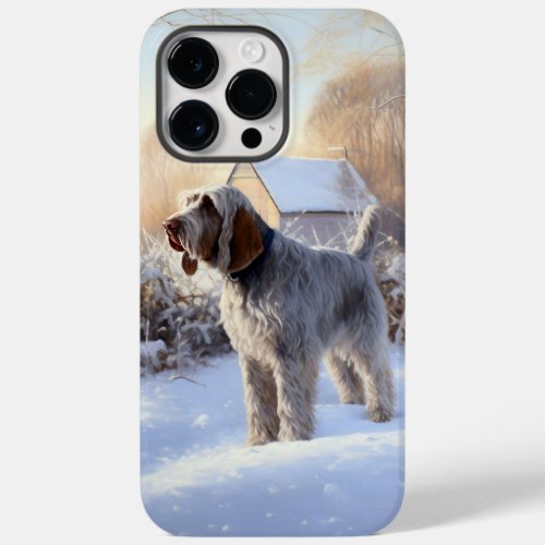 Spinone Italiano Let It Snow Christmas Case_Mate iPhone 14 Pro Max Case