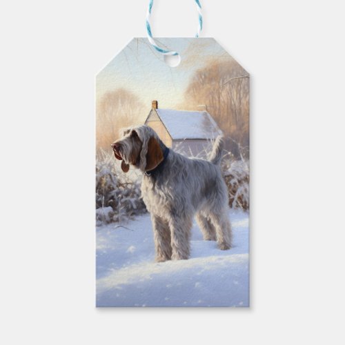 Spinone Italiano Let It Snow Christmas Gift Tags