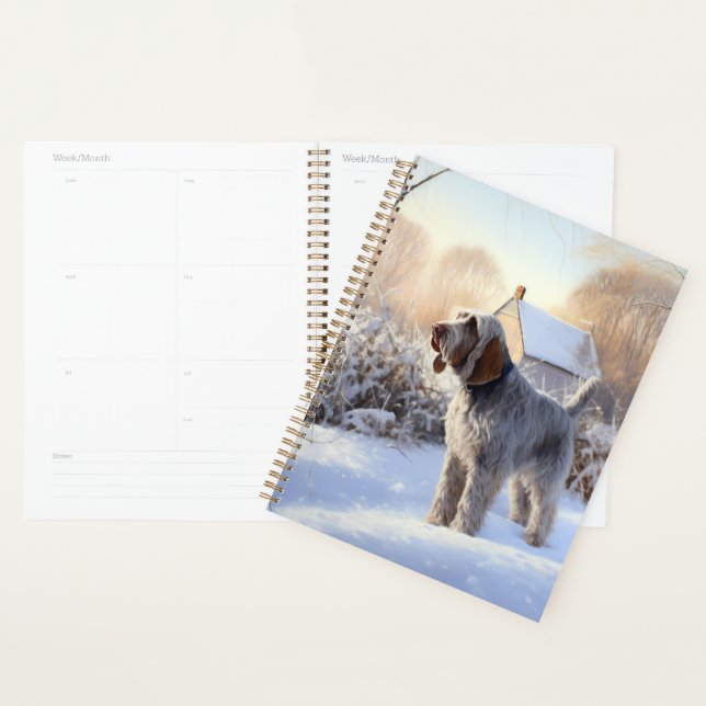 Spinone Italiano Let It Snow Christmas Planner (Display)