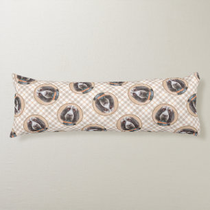 Spinone Italiano Painting Brown Roan Cute Dog Art Body Pillow