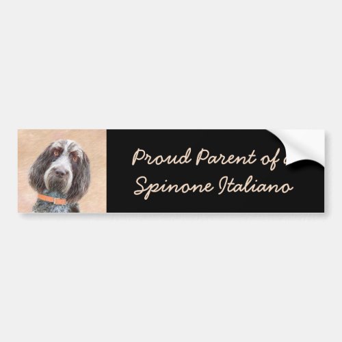 Spinone Italiano Painting _ Cute Original Dog Art Bumper Sticker