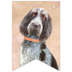 Spinone Italiano Painting - Cute Original Dog Art Bunting Flags