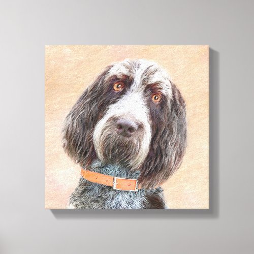 Spinone Italiano Painting _ Cute Original Dog Art Canvas Print