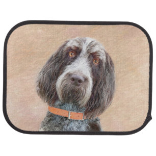 Spinone Italiano Painting - Cute Original Dog Art Car Floor Mat