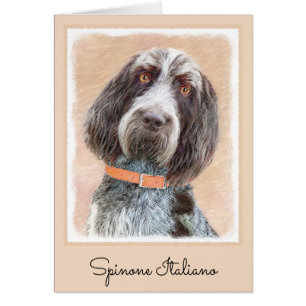 Spinone Italiano Painting - Cute Original Dog Art Cards