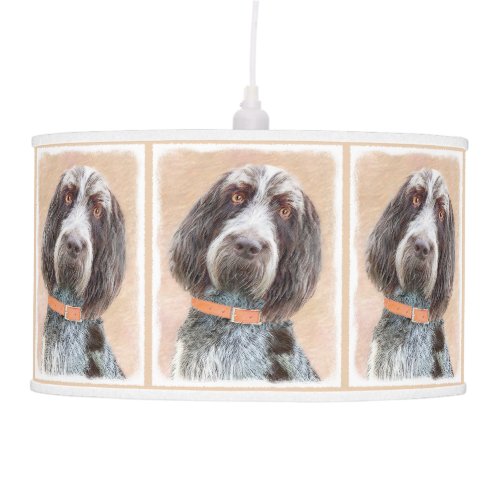Spinone Italiano Painting _ Cute Original Dog Art Ceiling Lamp