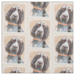 Spinone Italiano Painting - Cute Original Dog Art Fabric