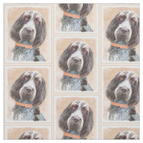 Spinone Italiano Painting _ Cute Original Dog Art Fabric