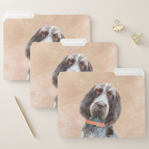 Spinone Italiano Painting - Cute Original Dog Art File Folder