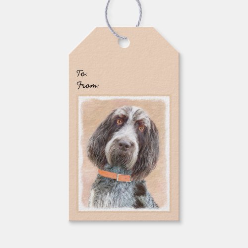 Spinone Italiano Painting _ Cute Original Dog Art Gift Tags