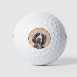 Spinone Italiano Painting - Cute Original Dog Art Golf Balls