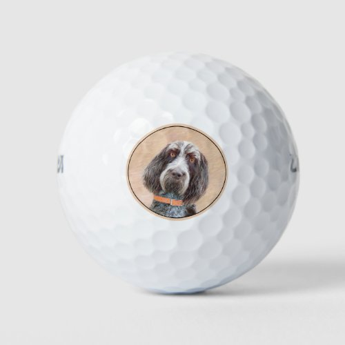 Spinone Italiano Painting _ Cute Original Dog Art Golf Balls