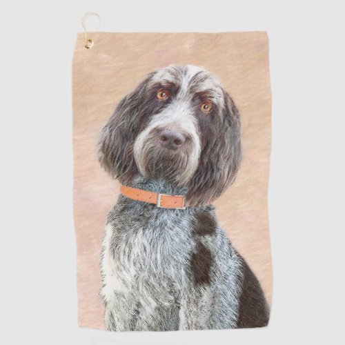 Spinone Italiano Painting _ Cute Original Dog Art Golf Towel