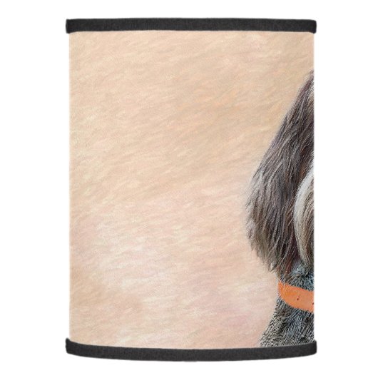 Spinone Italiano Painting - Cute Original Dog Art Lamp Shade (Left)