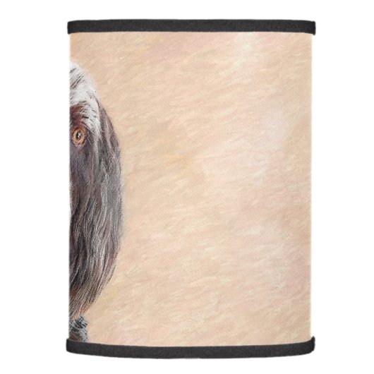 Spinone Italiano Painting - Cute Original Dog Art Lamp Shade (Right)