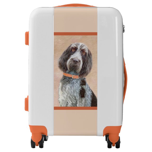 Spinone Italiano Painting - Cute Original Dog Art  Luggage (Front)