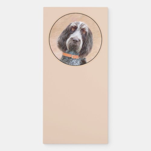 Spinone Italiano Painting _ Cute Original Dog Art Magnetic Notepad