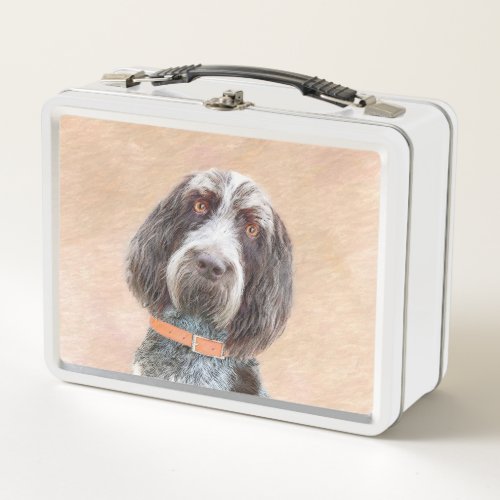 Spinone Italiano Painting _ Cute Original Dog Art Metal Lunch Box