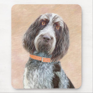 Spinone Italiano Painting - Cute Original Dog Art Mouse Pad