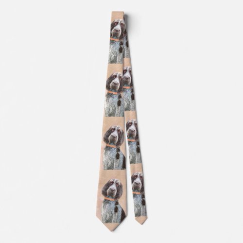 Spinone Italiano Painting _ Cute Original Dog Art Neck Tie