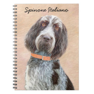 Spinone Italiano Painting - Cute Original Dog Art Notebook