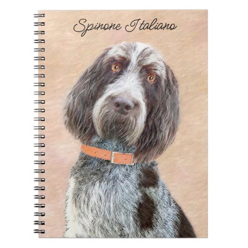 Spinone Italiano Painting _ Cute Original Dog Art Notebook