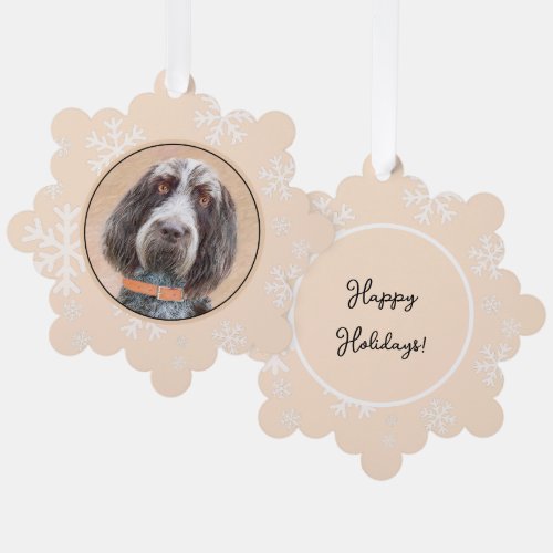Spinone Italiano Painting _ Cute Original Dog Art Ornament Card