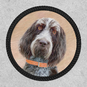 Spinone Italiano Painting - Cute Original Dog Art Patch