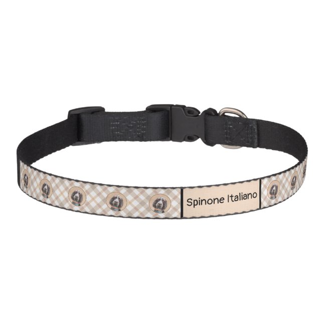 Spinone Italiano Painting - Cute Original Dog Art Pet Collar (Front)