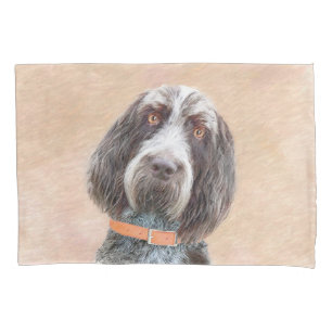 Spinone Italiano Painting - Cute Original Dog Art Pillow Case